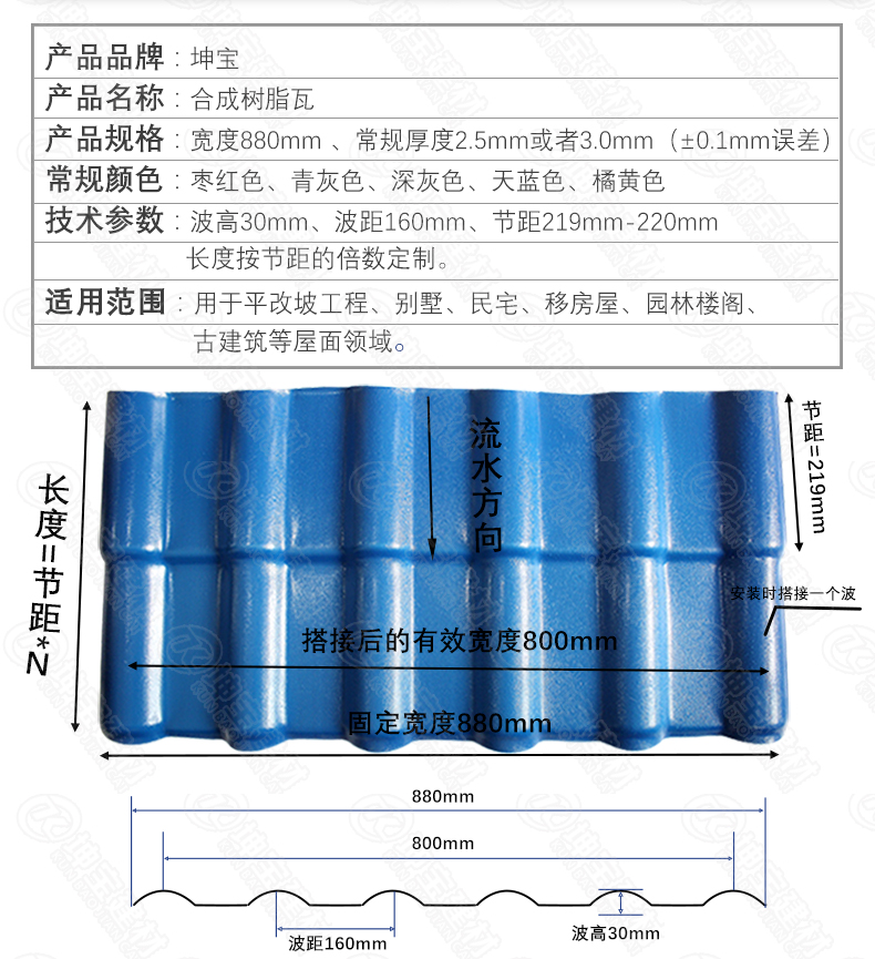 西安合成树脂瓦厂家地址