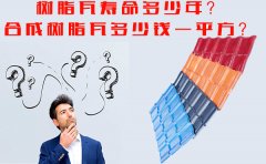 合成树脂瓦能用多少年？树脂瓦多少钱一平方？怎么样？